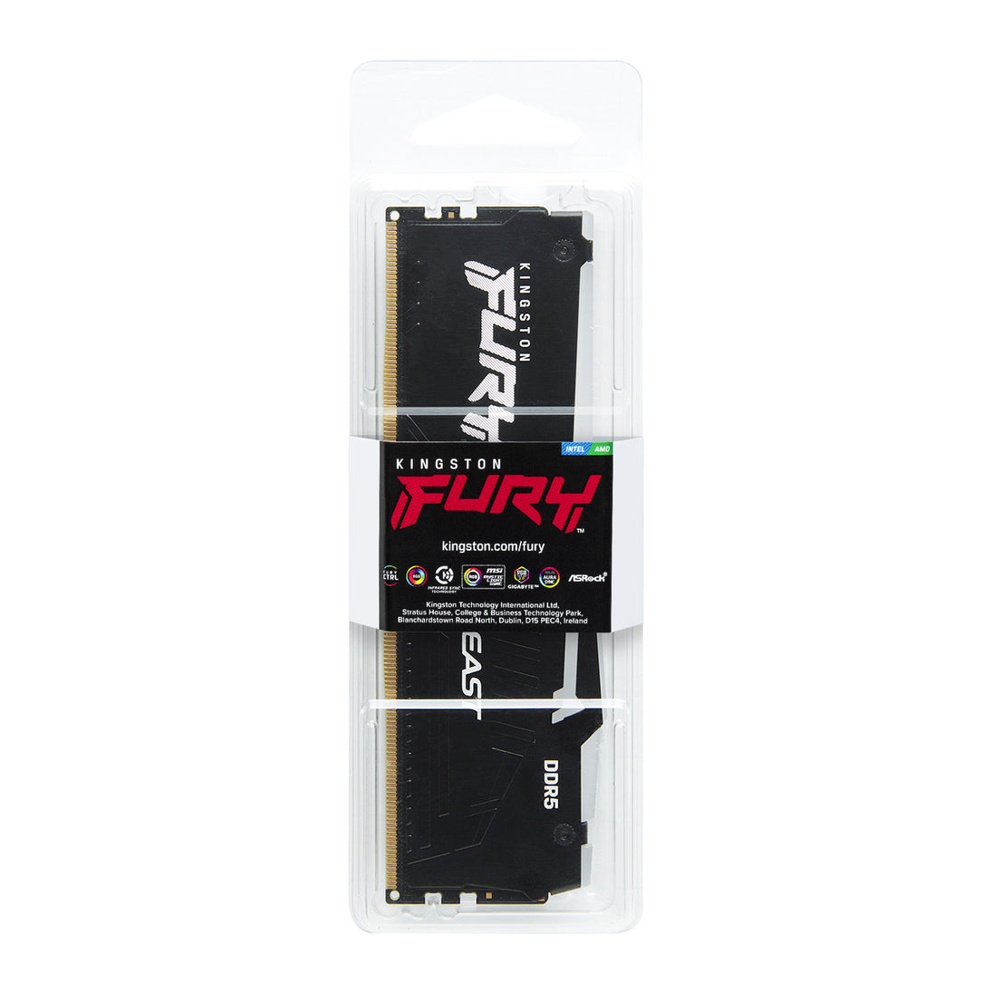 Kingston FURY Beast RGB | DDR5 RAM | 6000MT/s CL36 | 32GB Black