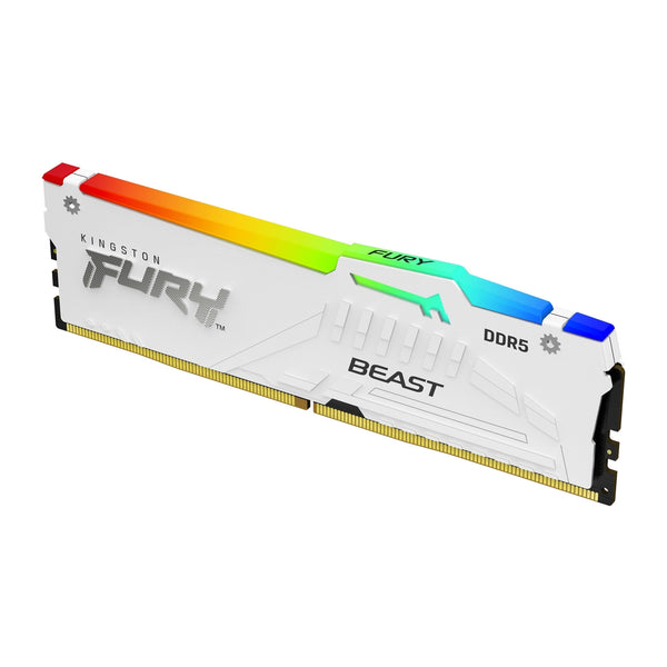 Kingston FURY Beast | DDR5 RAM kit | 32GB 5600MT/s CL36 | White RGB