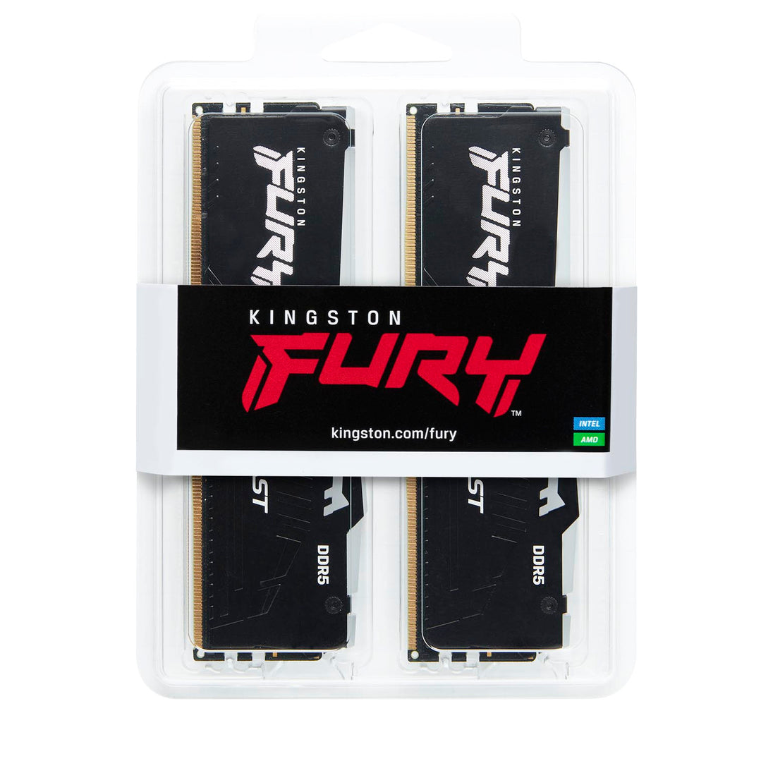 Kingston FURY Beast RGB | DDR5 RAM kit | 16GB 5600MT/s CL40 | 2 x 8GB black