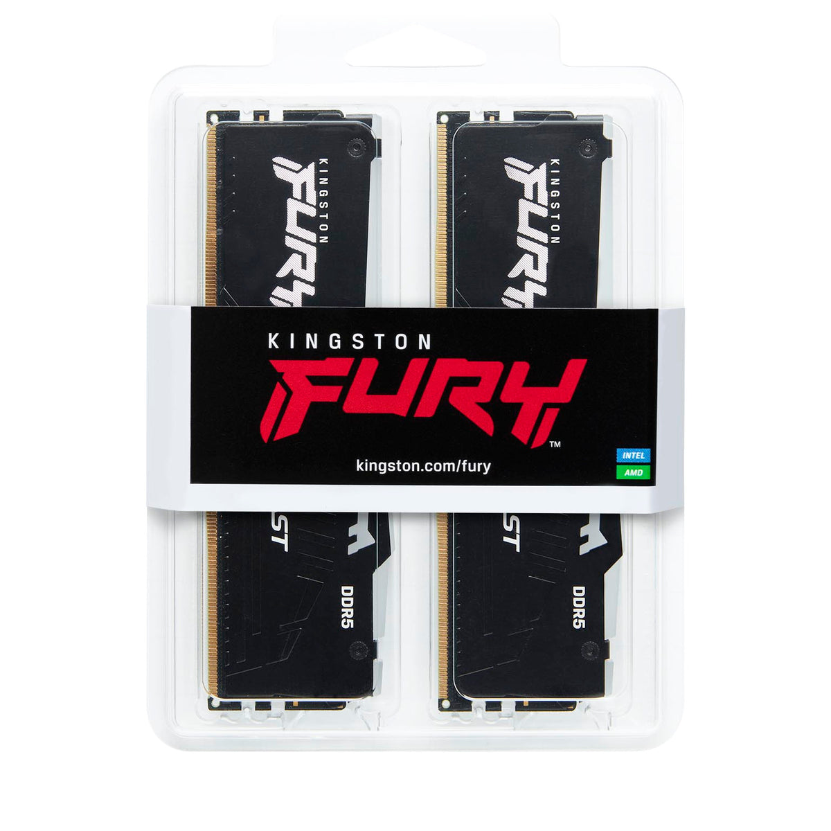Kingston FURY Beast RGB | DDR5 RAM kit | 16GB 5600MT/s CL40 | 2 x 8GB black