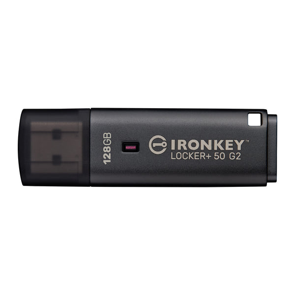 Kingston IronKey Locker+ 50 G2 | Encrypted USB drive | AES-256 | 128GB