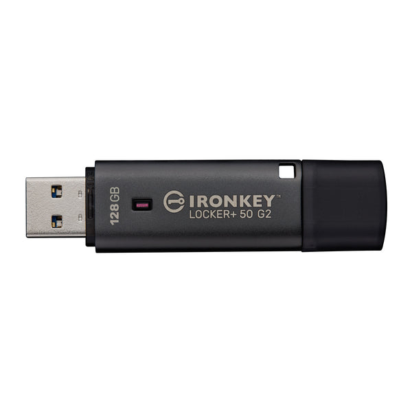 Kingston IronKey Locker+ 50 G2 | Encrypted USB drive | AES-256 | 128GB