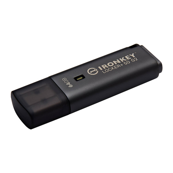 Kingston IronKey Locker+ 50 G2 | Encrypted USB drive | AES-256 | 64GB