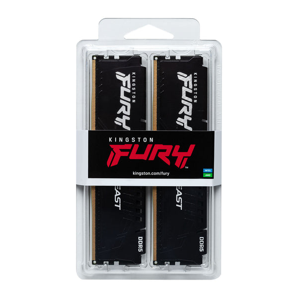 Kingston FURY Beast | DDR5 RAM kit | 16GB 6000MT/s CL30 | Black