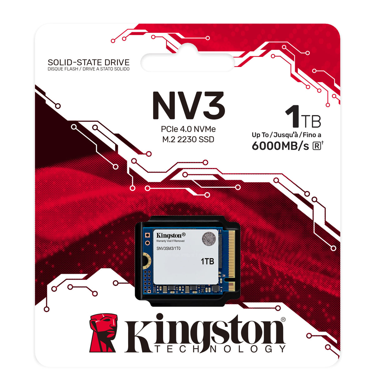 Kingston NV3 | M.2 2230 NVMe SSD | PCIe 4.0 | 1TB