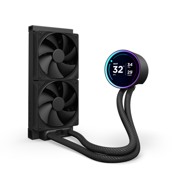NZXT Kraken Elite 240 | 240mm liquid CPU cooler | 2.72-inch IPS LCD | Black