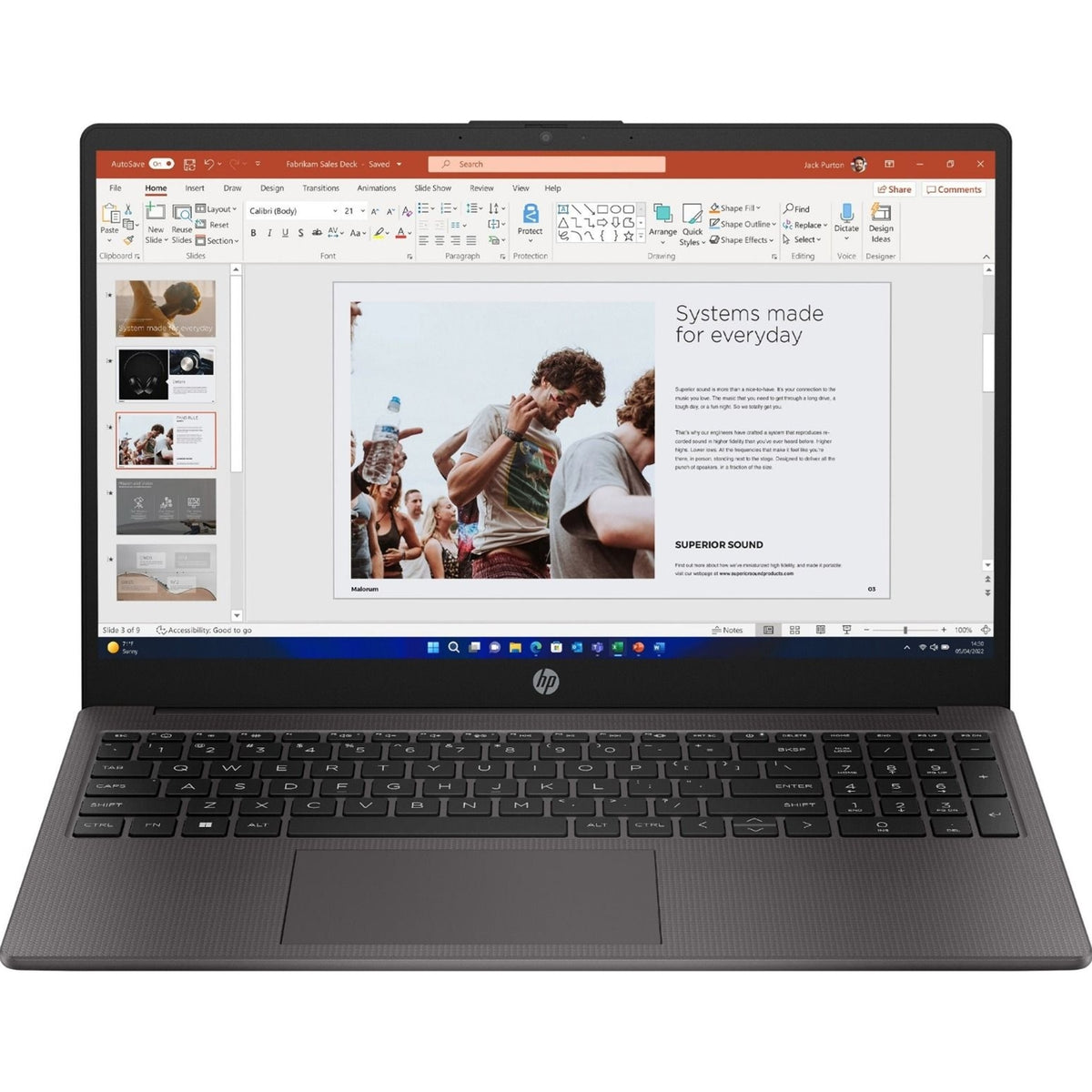 HP 255 G10 | Laptop | Ryzen 5 7530U 8GB RAM 256GB SSD | 15.6 inch FHD