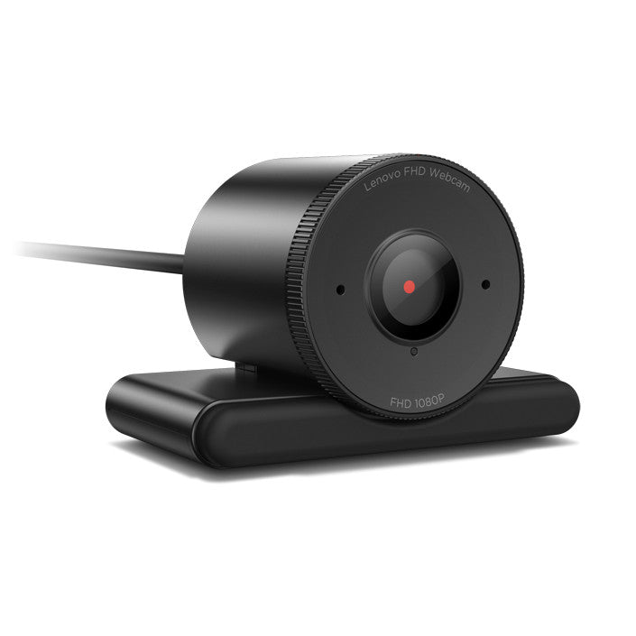 Lenovo FHD Webcam | 1080p USB webcam | Dual mics, privacy shutter | Black