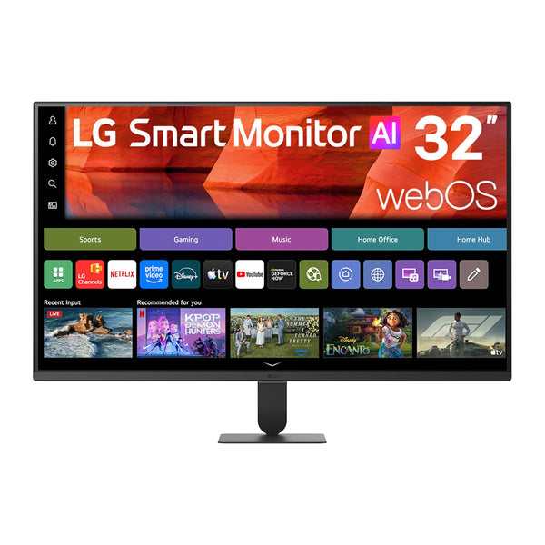 LG 32U501SB-B | 31.5" Full HD Smart Monitor | VA 120Hz | Black