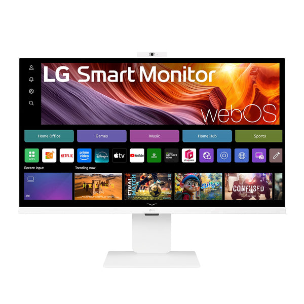 LG 32U850SA-W | 32" 4K UHD webOS Smart Monitor | IPS with USB-C | White