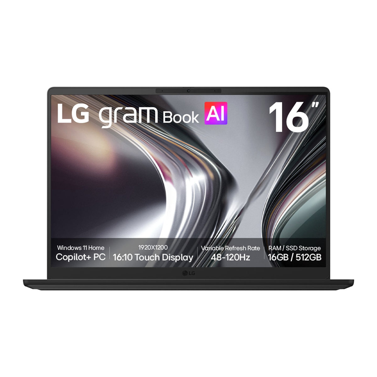LG gram Book 16U55U | 16" Touch Laptop | Ryzen AI 7 445 | 16GB RAM 512GB SSD