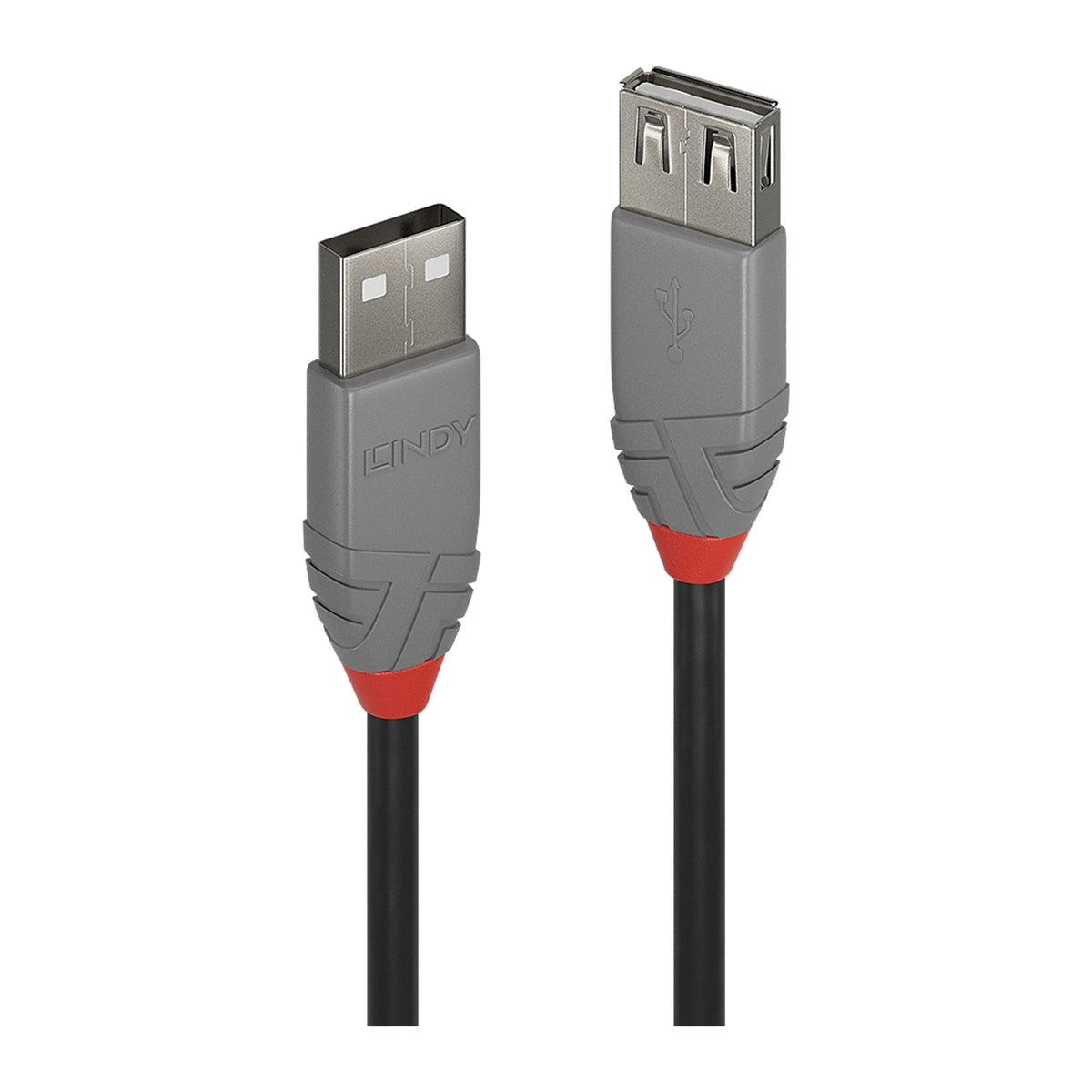 LINDY 36703 Anthra Line | USB 2.0 extension cable | 480Mbps | 2m black