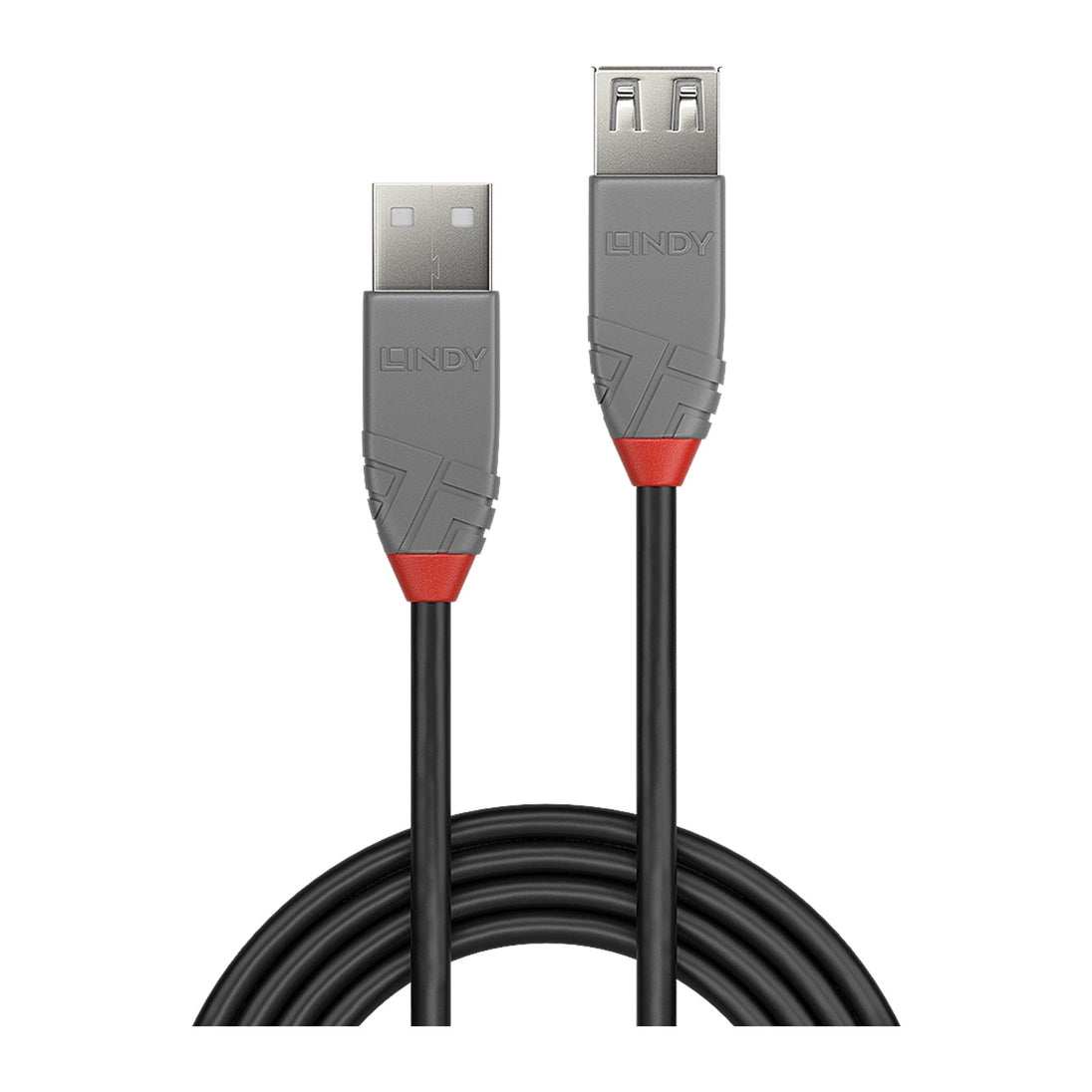 LINDY 36703 Anthra Line | USB 2.0 extension cable | 480Mbps | 2m black