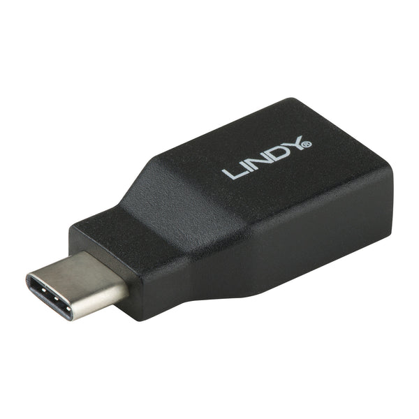 LINDY 41899 | USB-C to USB-A adapter | 10Gbps USB 3.2 Gen 2 | Black