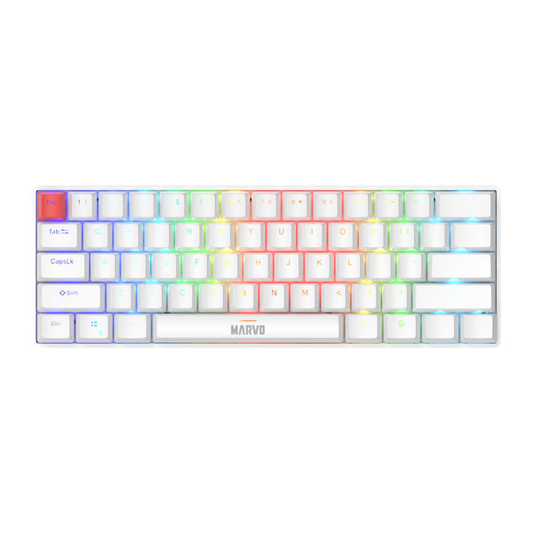 Marvo Saber 61 KG933G-WH | Mechanical gaming keyboard | 60% 61-key | White