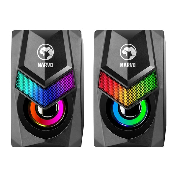 MARVO SG-118 | Stereo gaming speakers | 2 x 3 W | RGB | Black