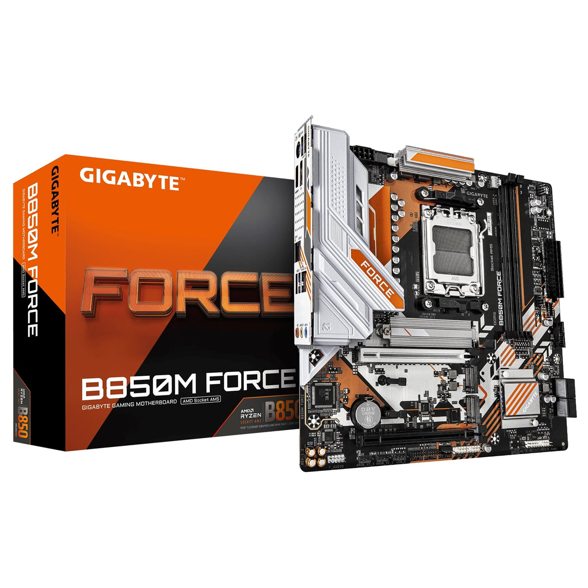 Gigabyte B850M FORCE | AMD AM5 Socket Motherboard | Micro-ATX | 2x DDR5 Slots