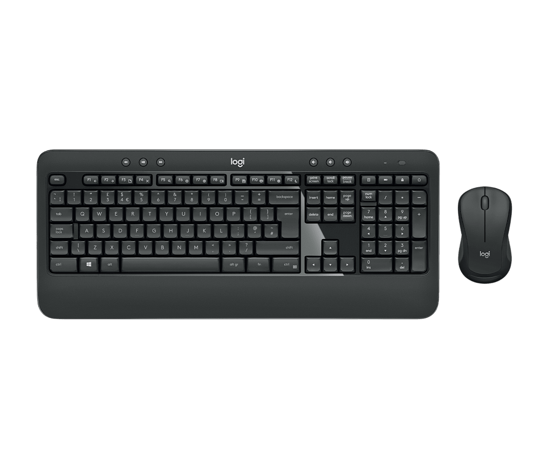 Logitech MK540 Advanced | Wireless keyboard and mouse | UK QWERTY | Black