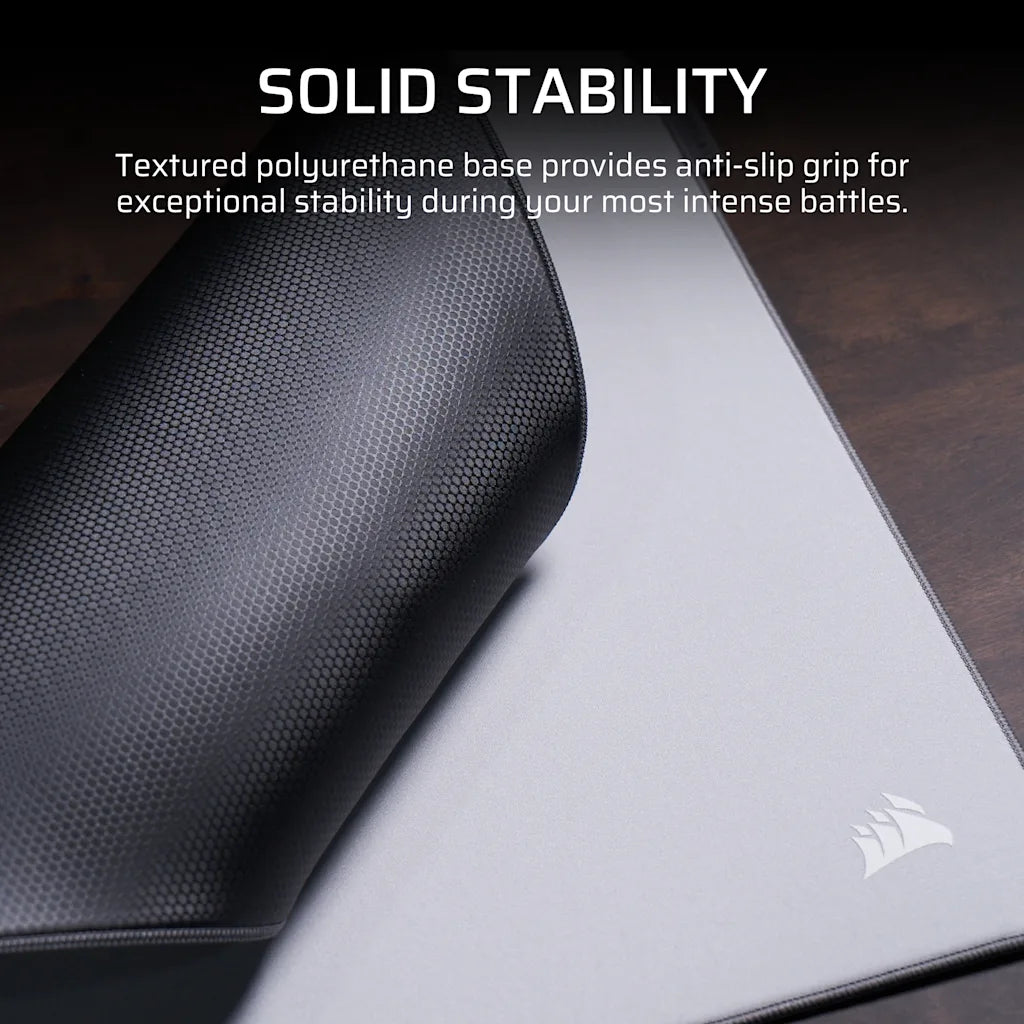 Corsair MM PRO Control Large | Gaming mouse pad | 450 x 400 x 4 mm | Grey