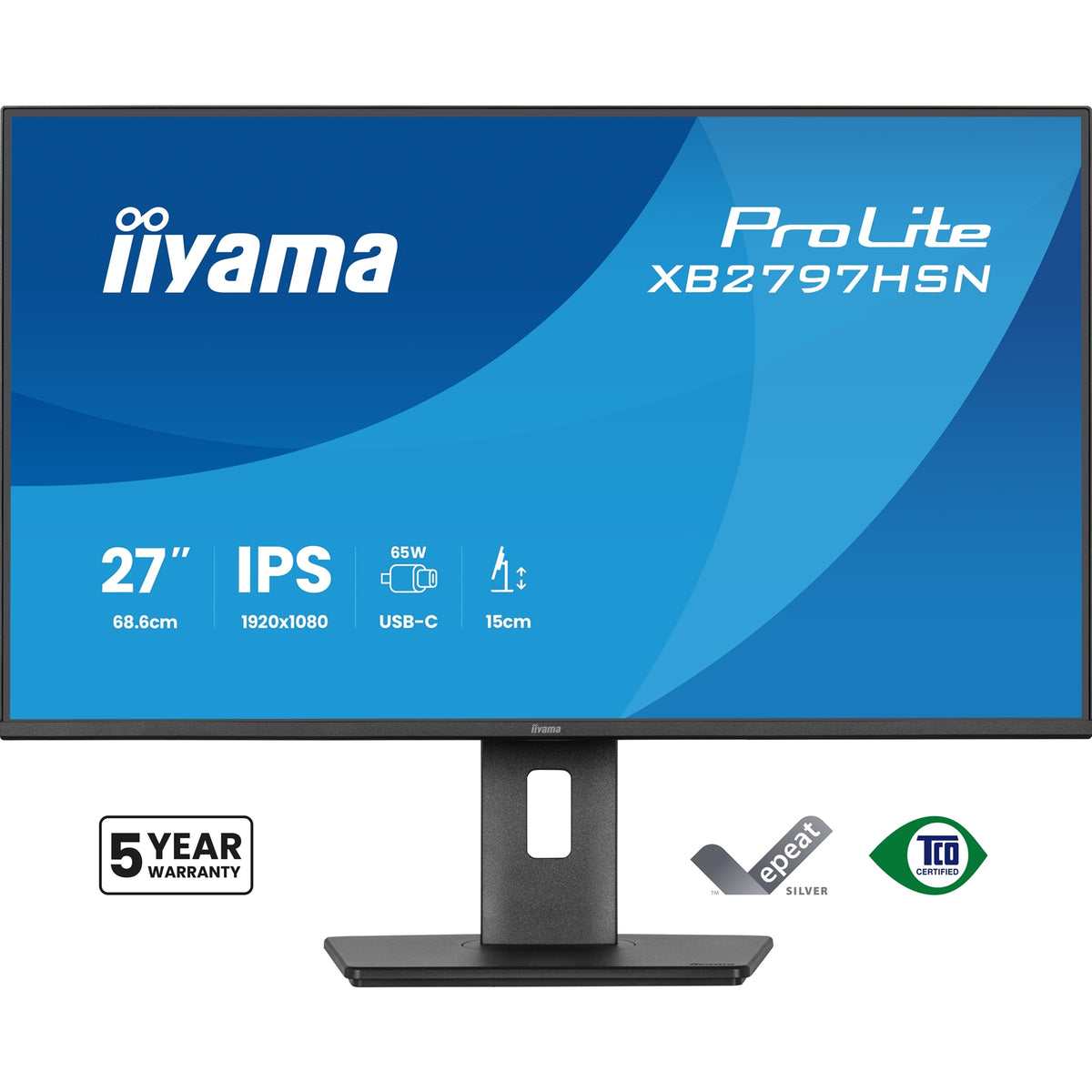 iiyama ProLite XB2797HSN-B1 | 27-inch monitor | Full HD IPS 100Hz | Black