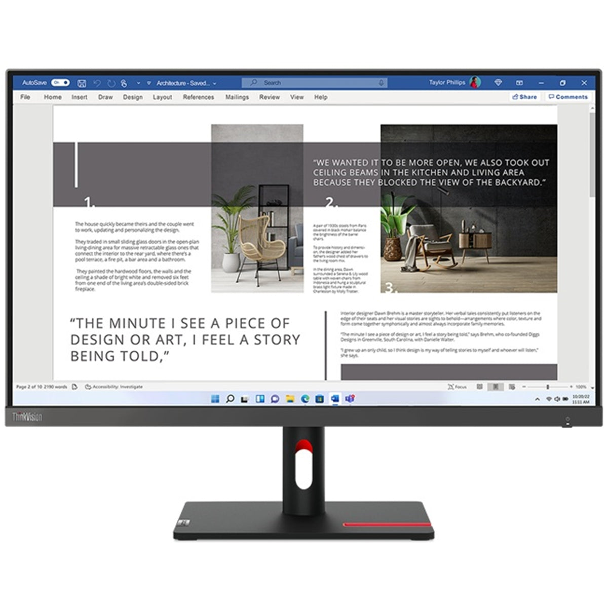 Lenovo ThinkVision S27i-30 | 27-inch monitor | Full HD IPS 100Hz | Storm Grey