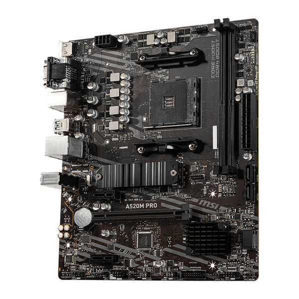 MSI A520M PRO | Micro ATX Motherboard | AM4 DDR4 | SATA 6Gb/s