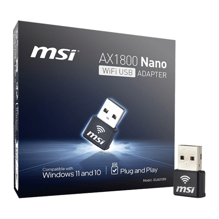 MSI AX1800 Nano | Wi-Fi USB adapter | 2.4GHz and 5GHz