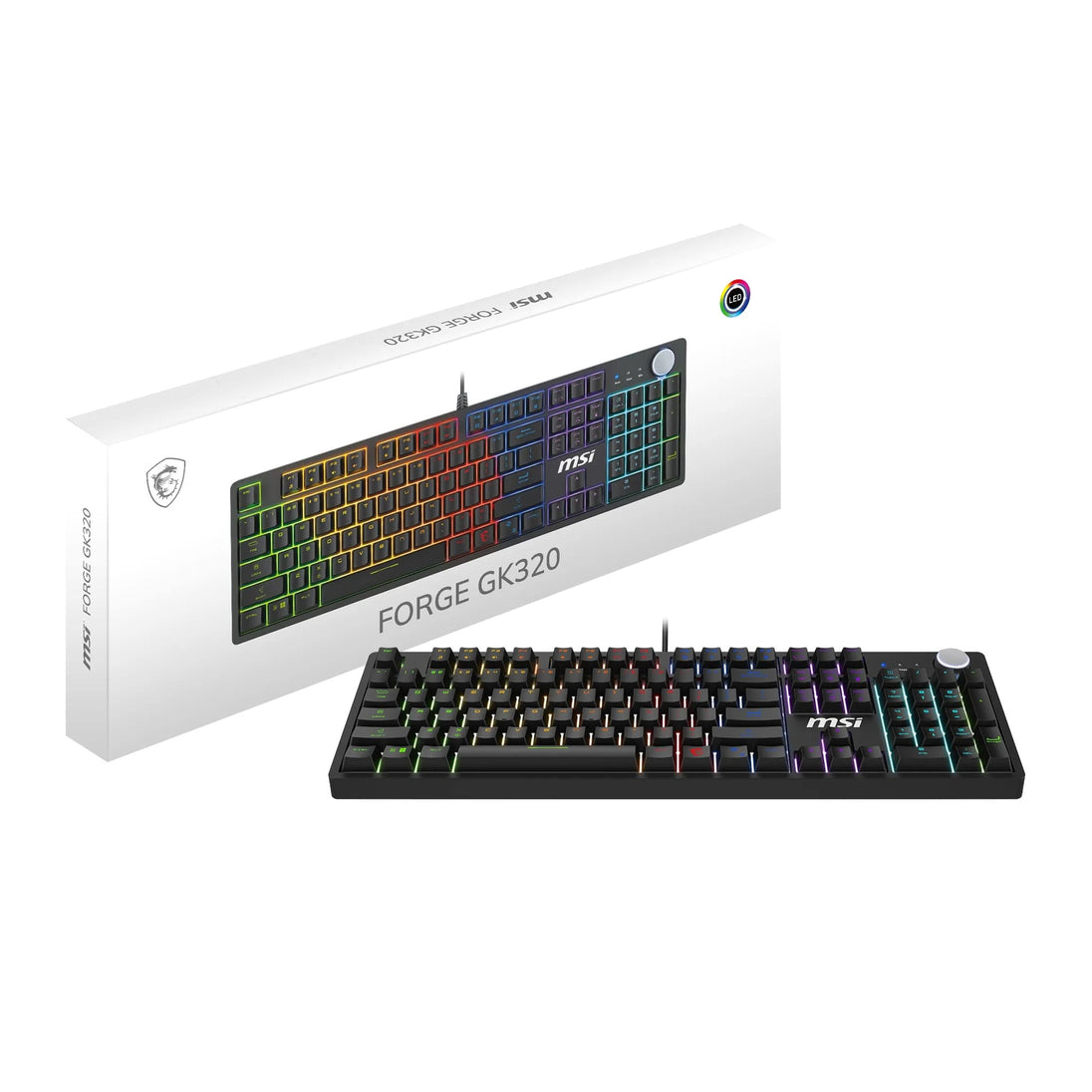 MSI FORGE GK320 | Mechanical gaming keyboard | Red switches and RGB | UK layout