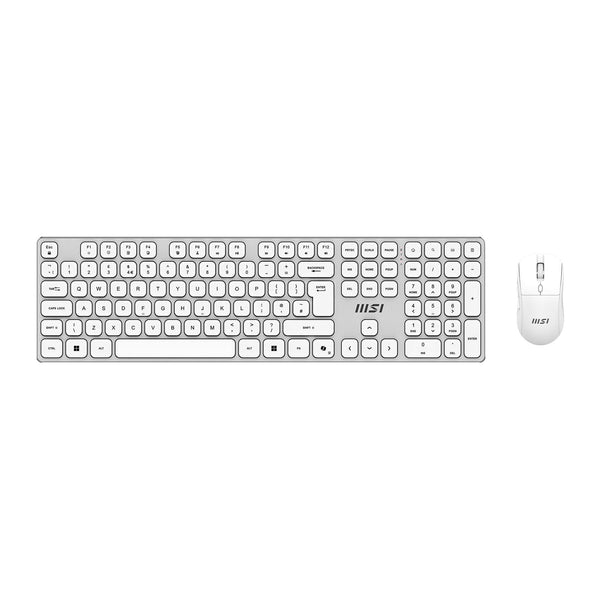 MSI FORGE K210 Wireless Combo | Keyboard and mouse | UK layout | White