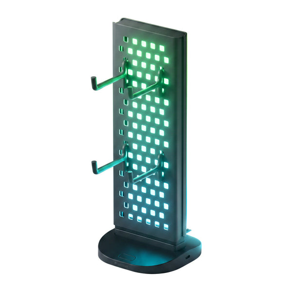 Nanoleaf Pegboard Desk Dock | RGB light panel | 3-port USB hub | Organiser