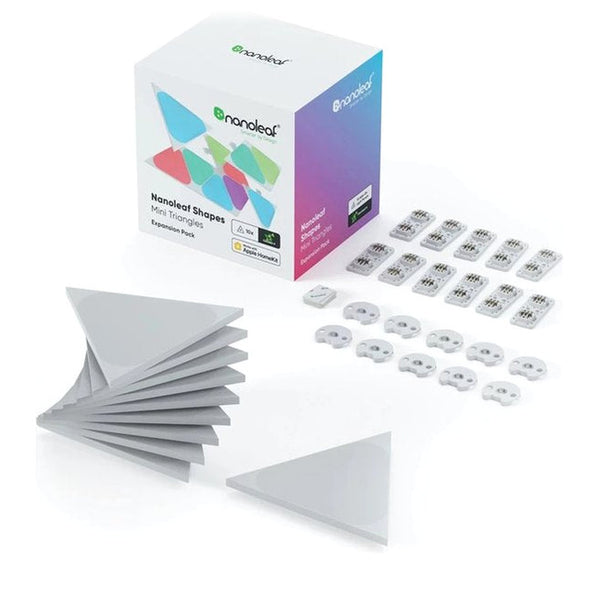 Nanoleaf Shapes | Mini Triangles expansion pack | 10 panels | Ultra Black