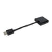 NEWlink NLHDMI-HSV03 | HDMI to VGA adapter | 3.5 mm audio output | Black