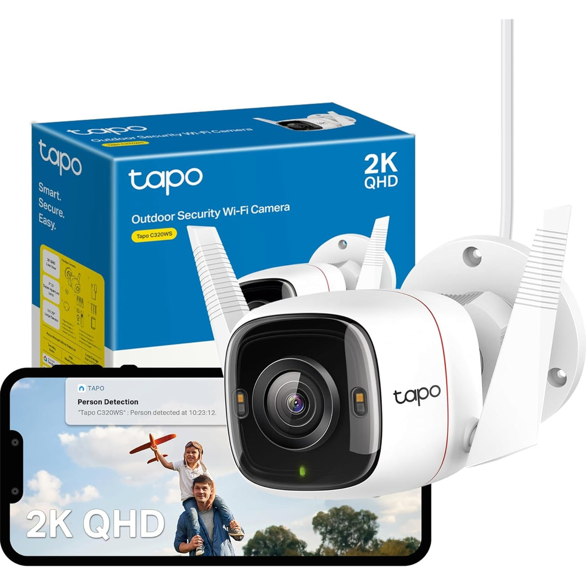 TP-Link Tapo C320WS | Outdoor security camera | 2K QHD | White