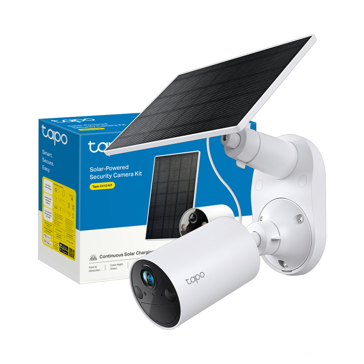 TP-Link Tapo C410 KIT | Solar security camera kit | 2K 3MP Wi-Fi | White
