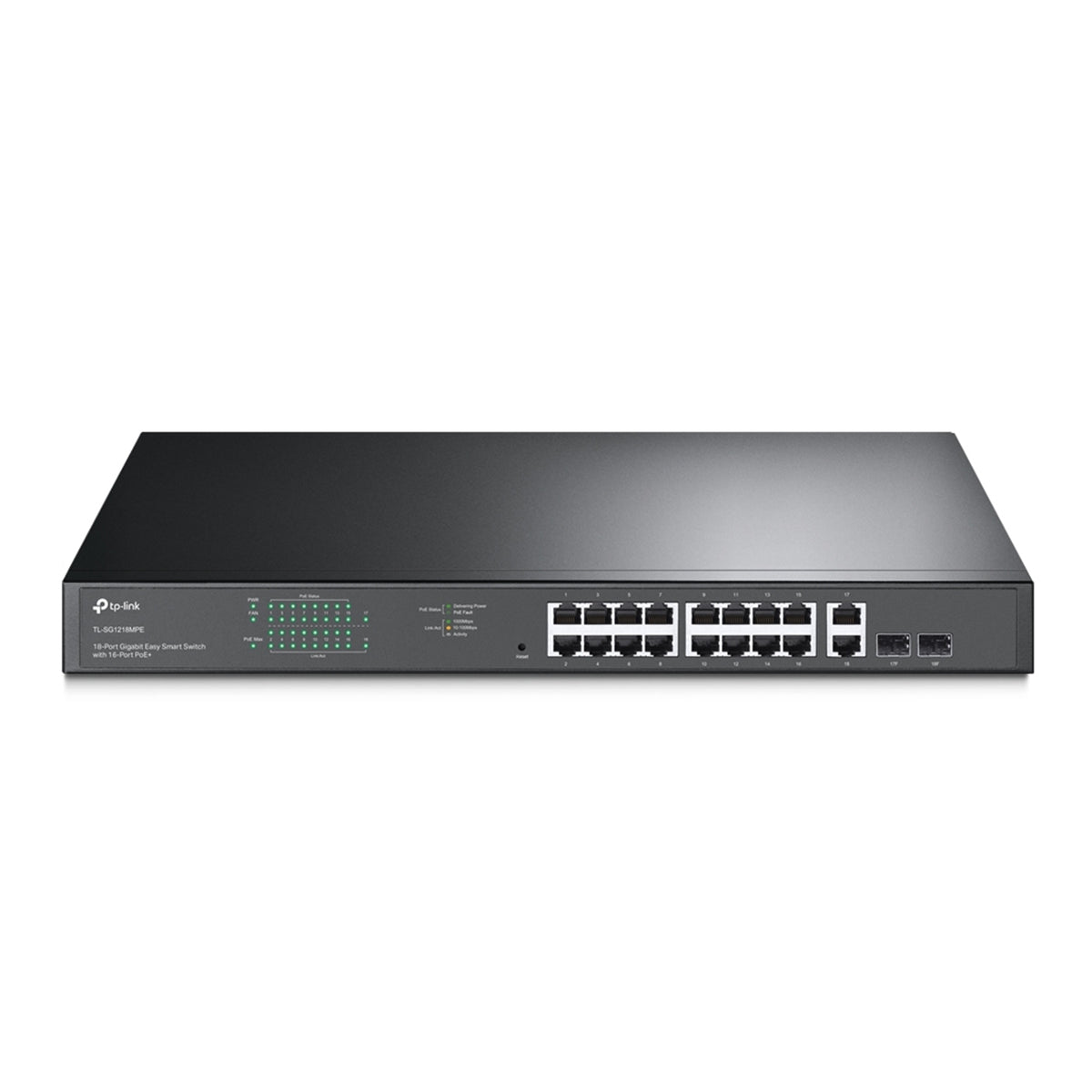 TP-Link JetStream TL-SG1218MPE | Gigabit PoE+ switch | 250W