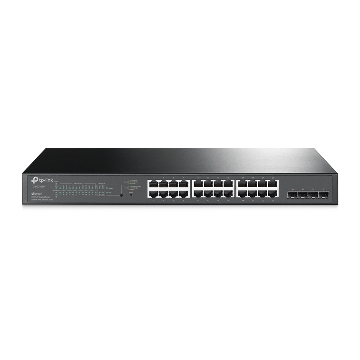 TP-Link JetStream TL-SG2428P | Smart PoE+ switch | 24-port Gigabit and 4 SFP