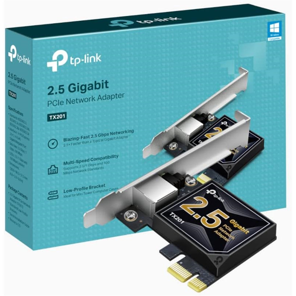 TP-Link TX201 | 2.5GbE PCIe adapter | RJ45 Ethernet