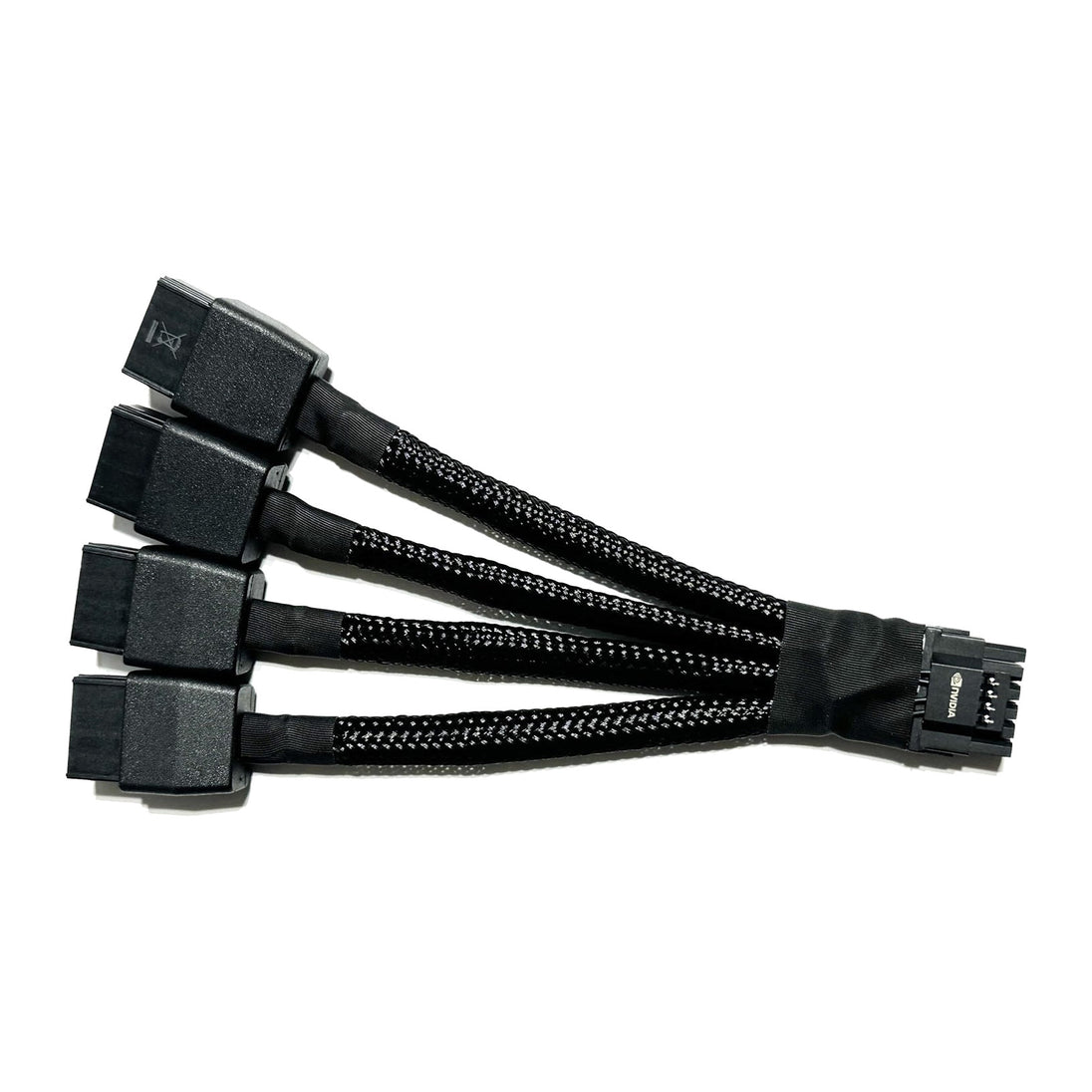 Replacement 12VHPWR to 4x 8-pin GPU cable | 12CF1-1PW148-30R | 10cm braided