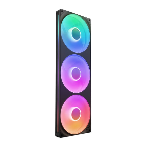 NZXT F420 RGB Core | Single-frame 420mm case fan | 3 x 140mm RGB | Black