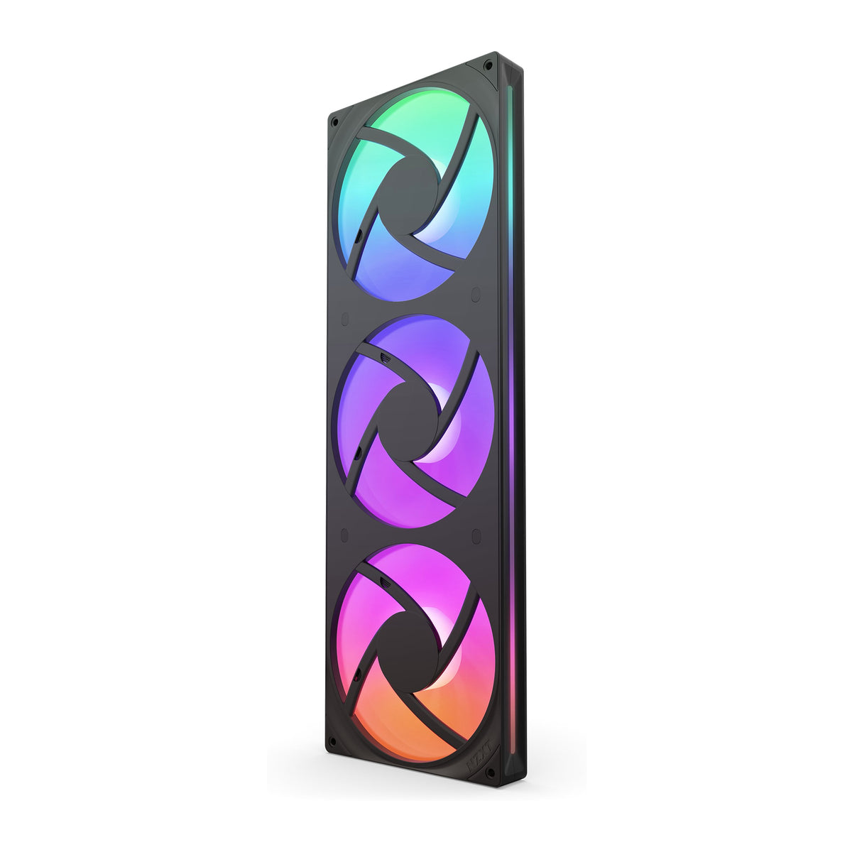 NZXT F420 RGB Core | Single-frame 420mm case fan | 3 x 140mm RGB | Black