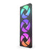 NZXT F420 RGB Core | Single-frame 420mm case fan | 3 x 140mm RGB | Black