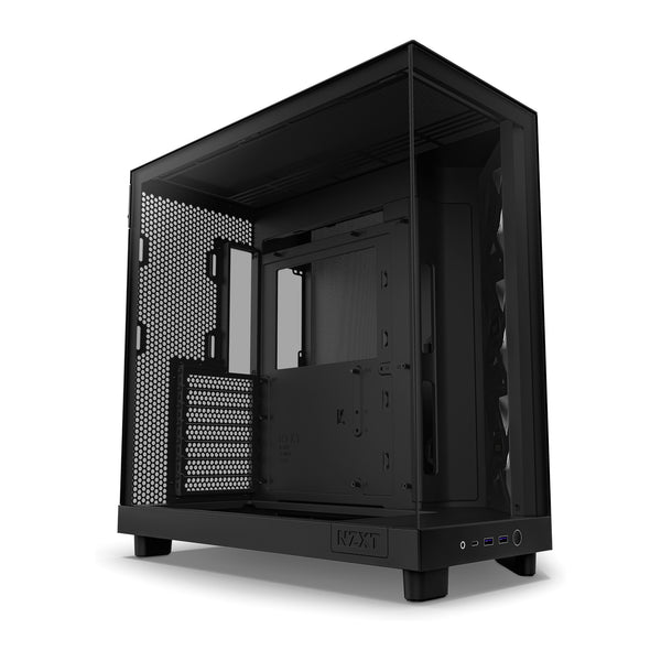 NZXT H6 Flow RGB | Mid tower PC case | 3 x 120 mm RGB fans | Black