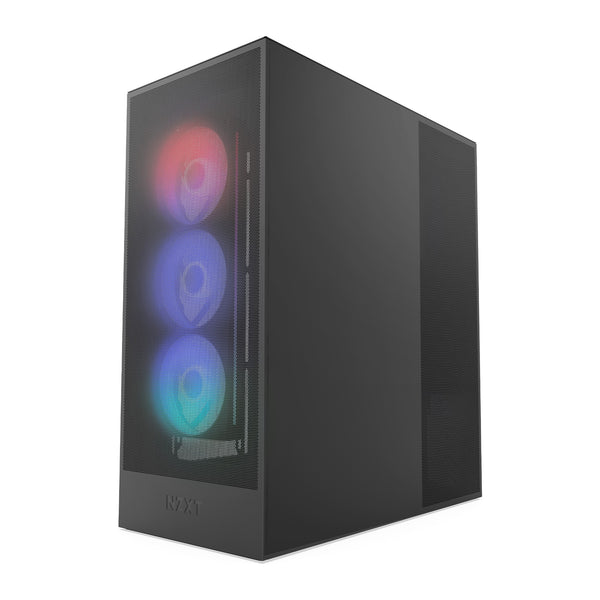 NZXT H7 Flow RGB | Mid tower PC case | F360 RGB fan | Black