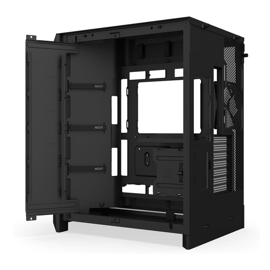 NZXT H9 Flow RGB+ | Mid tower PC case | ATX and E-ATX | Black