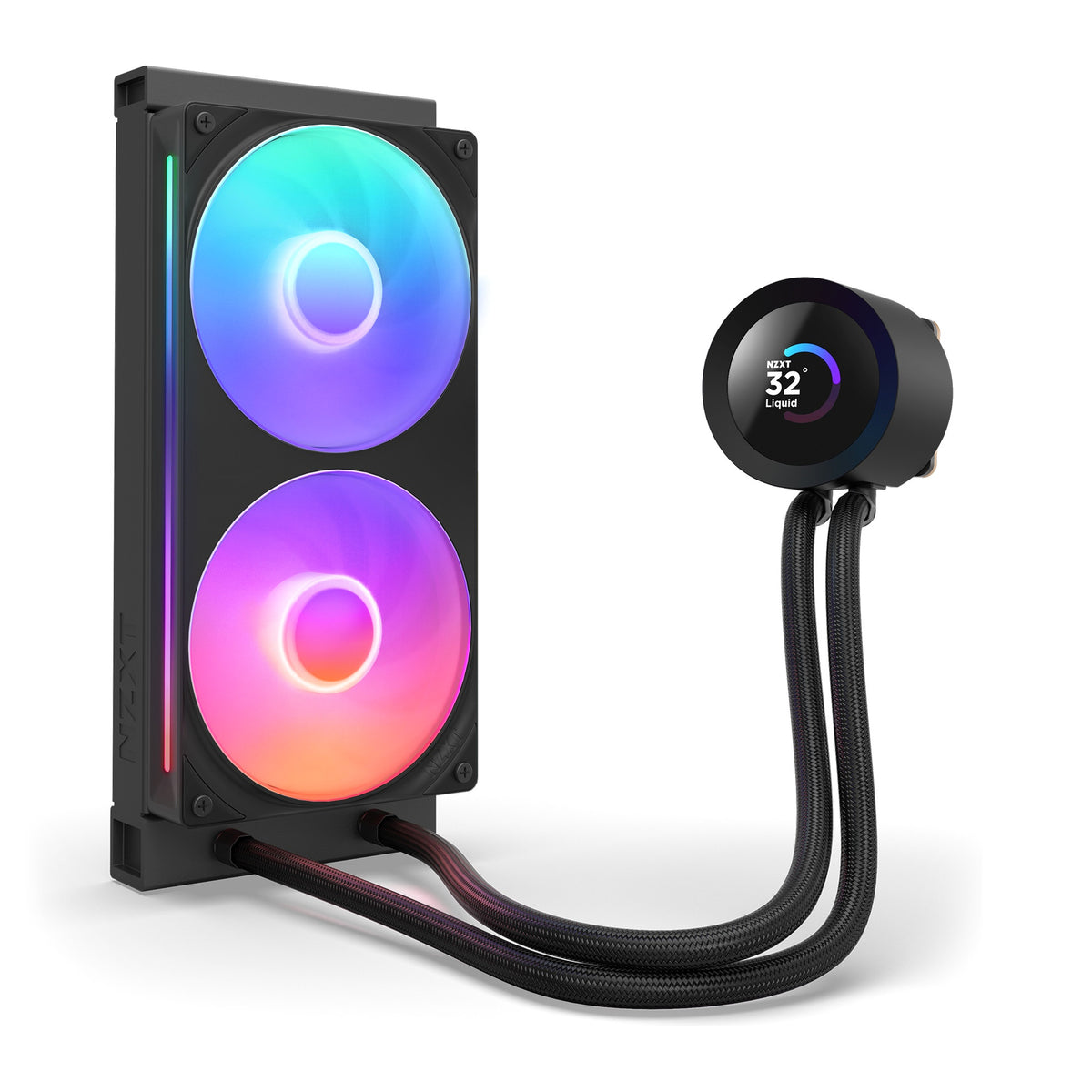 NZXT Kraken Plus 240 RGB | Liquid CPU cooler | 240mm with LCD | Black