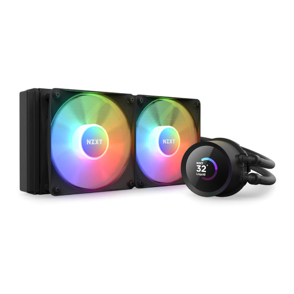 NZXT Kraken 240 RGB | 240mm AIO liquid CPU cooler | 1.54-inch LCD | Black