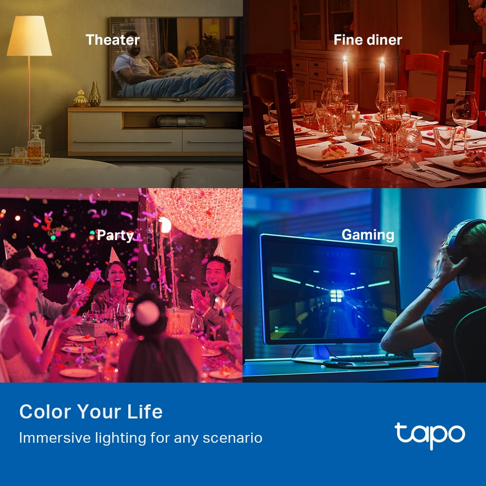 TP-Link Tapo L530E | Smart Wi-Fi light bulb | Multicolour E27 | 806 lm