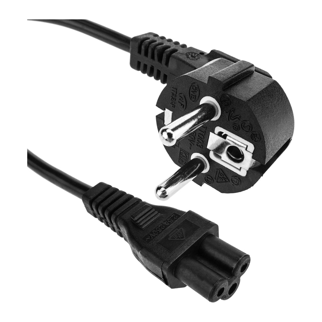 Park House Computers EU-290 | Mains extension cable | EU 2-pin to IEC C5 | 60cm