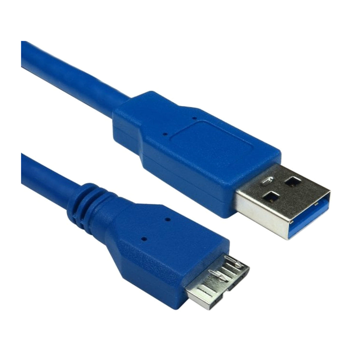 Park House Computers USB3-MICROSRT-BLUE | USB 3.0 Micro-B cable | 0.75m | Blue