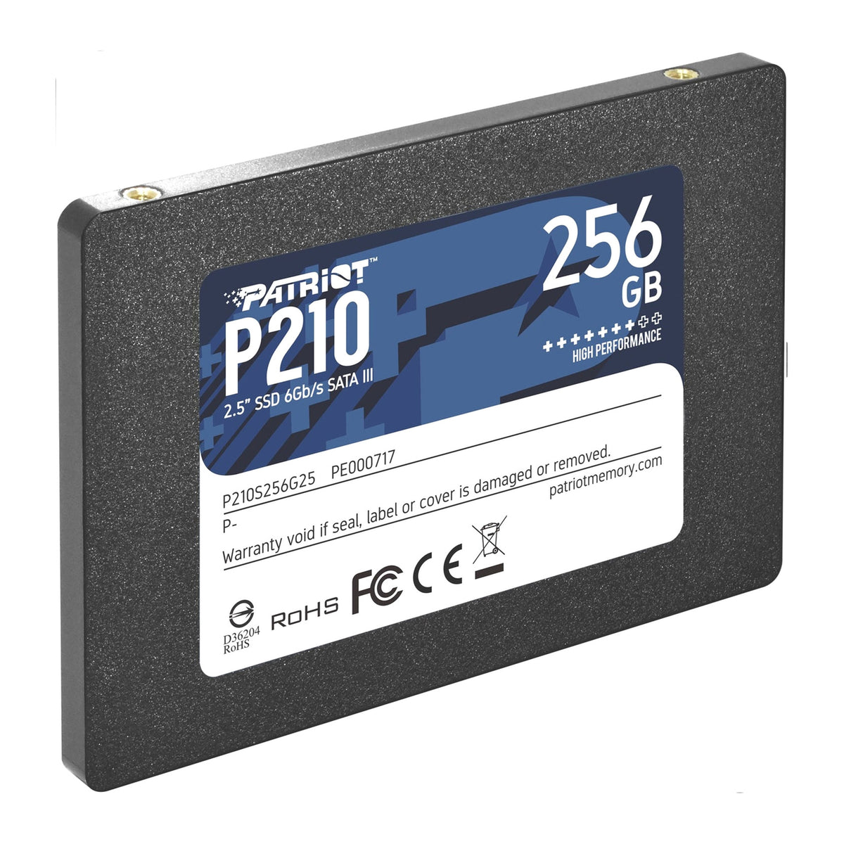 Patriot P210 | SATA III SSD | 500MB/s read | 256GB 2.5-inch